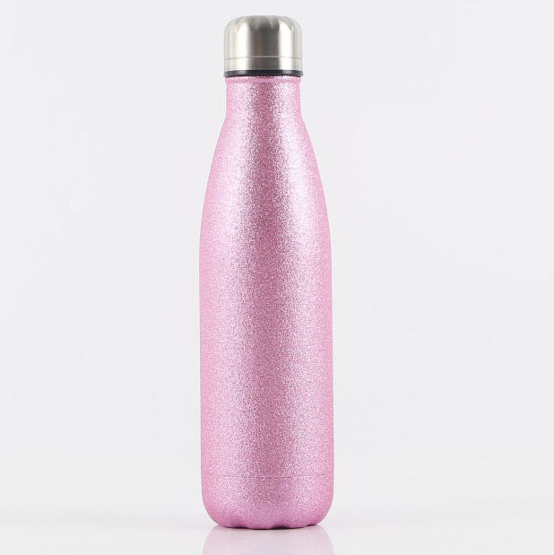Glitter Vacuum Flask 500ml – 304 Stainless Steel, 12-24h Insulation