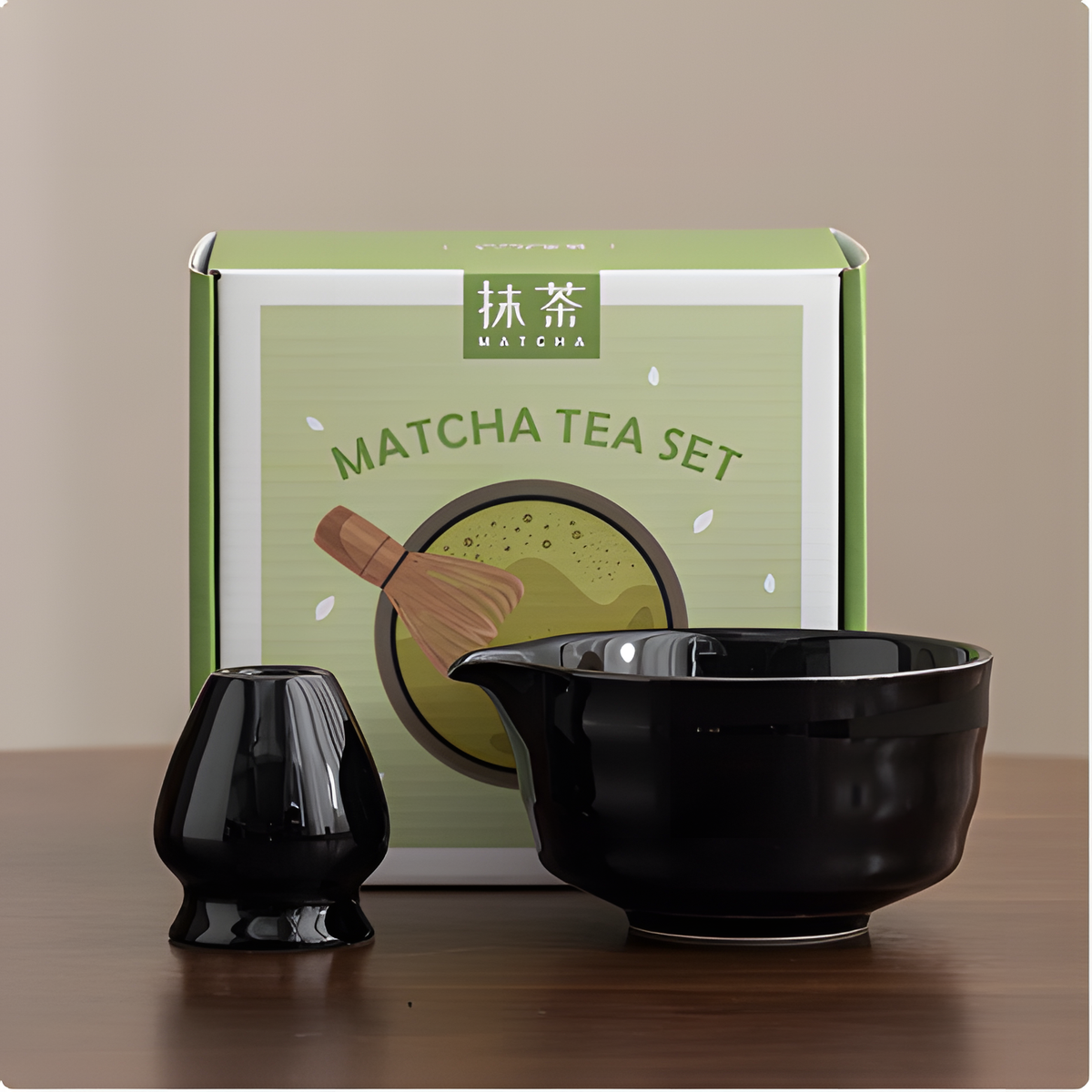 Ceramic Matcha Bowl – Japanese Teaware Set with Whisk Holder | HealthyLivi