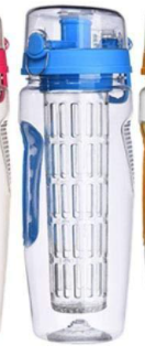 Fruit Infuser Water Bottle (32oz/1L) – BPA-Free Tritan, Leakproof Sport Design