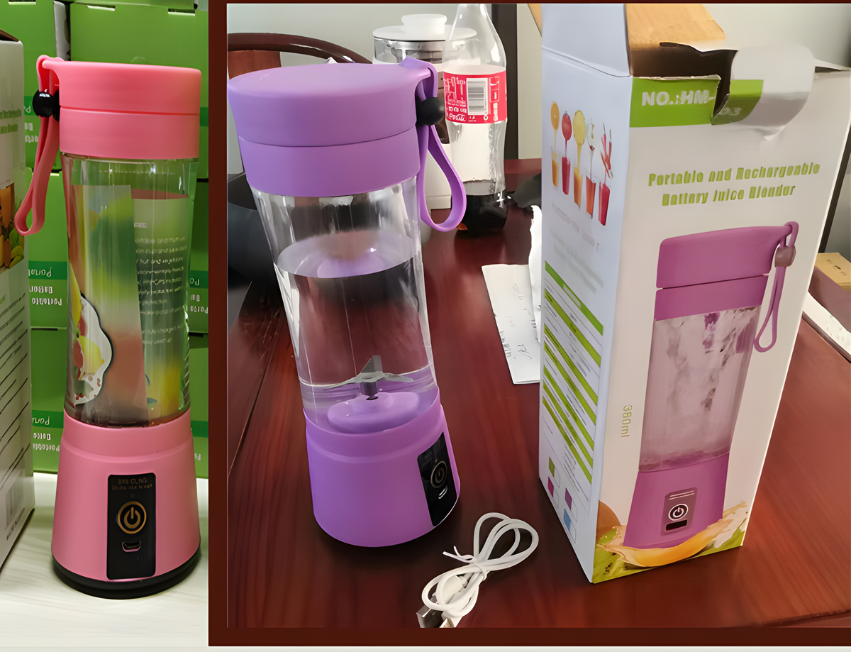 Portable Blender With USB Rechargeable Mini Kitchen Fruit Juice Mixer Home Simple Portable Electric Mini Juicer