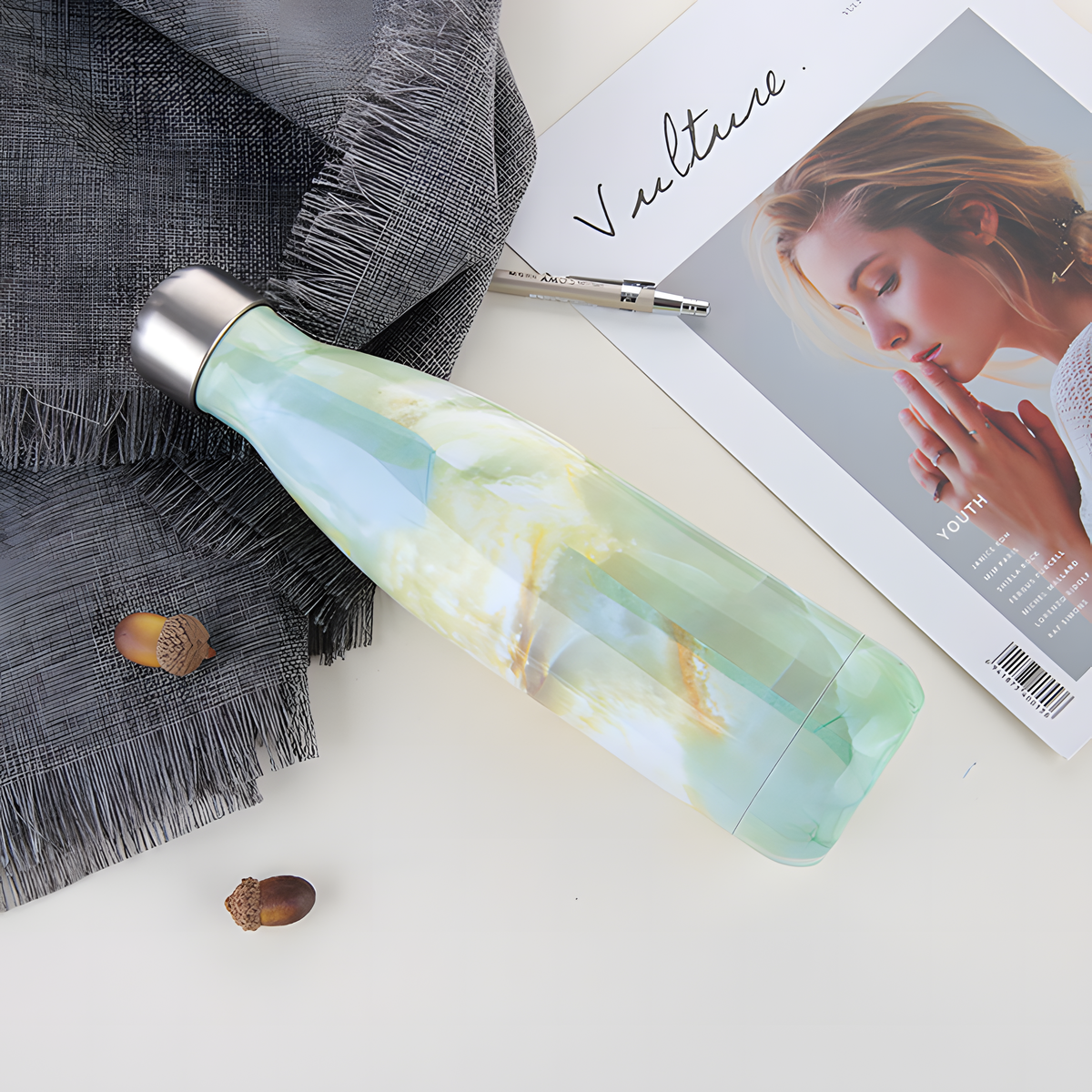Stainless Steel Vacuum Flask 500ml – Double Wall Insulated Sport Bottle