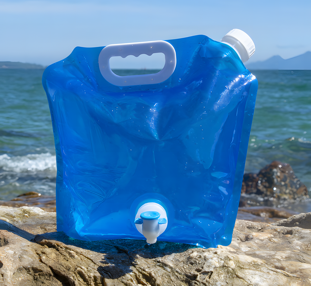 Foldable PVC Water Storage Bag – Portable Collapsible Water Container for Camping & Hiking | HealthyLivi