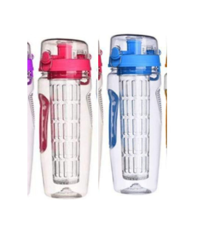 Fruit Infuser Water Bottle (32oz/1L) – BPA-Free Tritan, Leakproof Sport Design