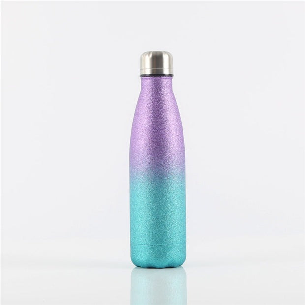 Glitter Vacuum Flask 500ml – 304 Stainless Steel, 12-24h Insulation