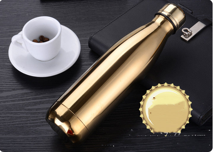 Wood Grain Stainless Steel Thermos 500ml – 304 Steel, 12-24h Insulation