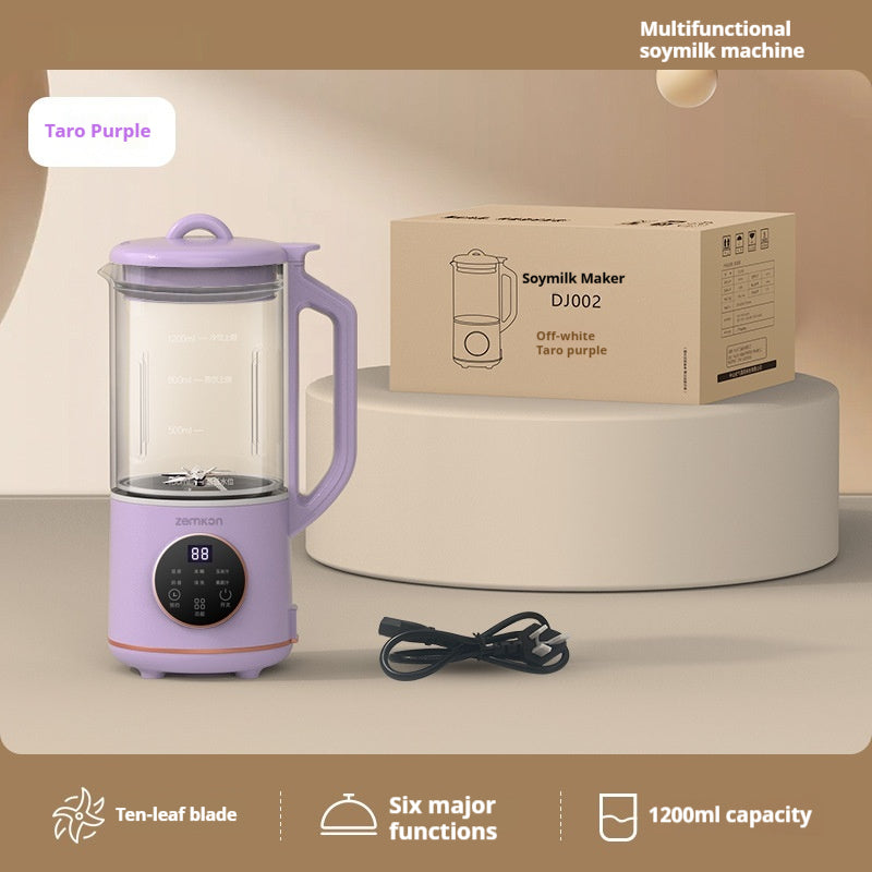 Glass Plant-Based Milk Machine 1.2L – Self-Cleaning, 600W, No Plastic Contact