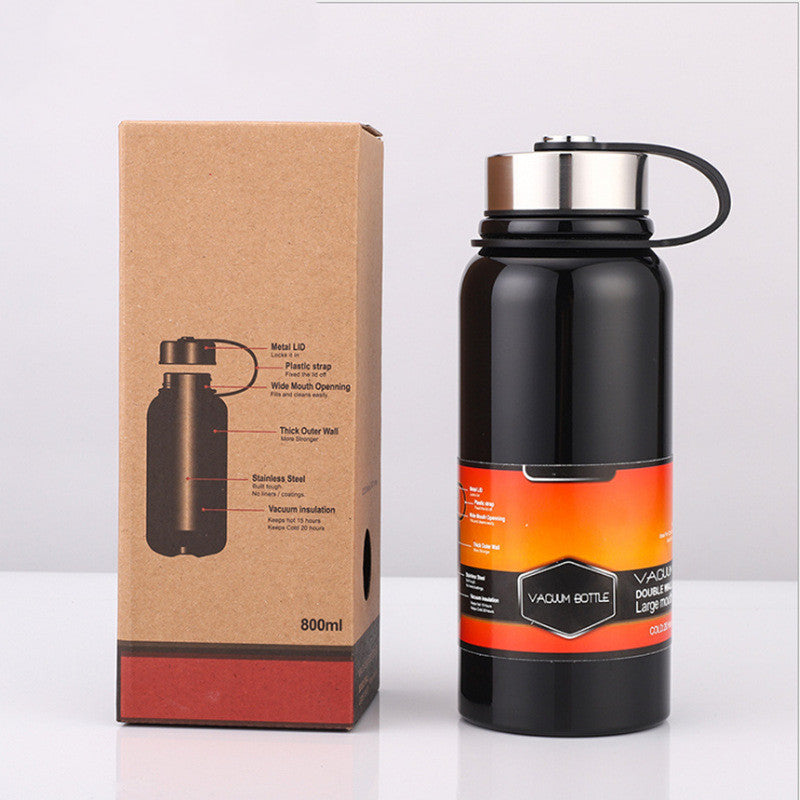 Sport Stainless Steel Vacuum Cup 800-1000ml – 304 Steel, 6-12h Insulation