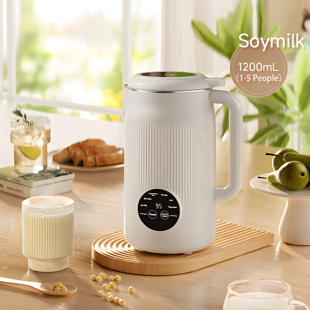 Automatic Soy Milk Maker – 1200ml, 800W, CE Certified | Multifunction Plant Milk Machine