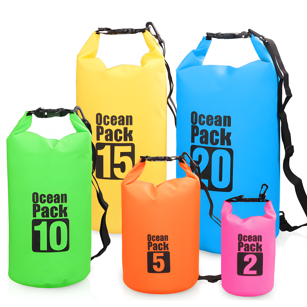 500D PVC Waterproof Dry Bag – Roll-Top Sack for Kayaking, Hiking & Outdoor | HealthyLivi