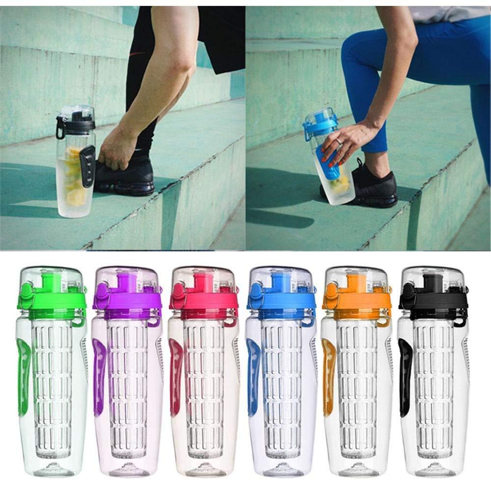 Fruit Infuser Water Bottle (32oz/1L) – BPA-Free Tritan, Leakproof Sport Design