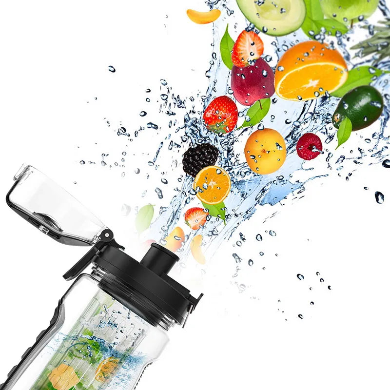 Fruit Infuser Water Bottle (32oz/1L) – BPA-Free Tritan, Leakproof Sport Design