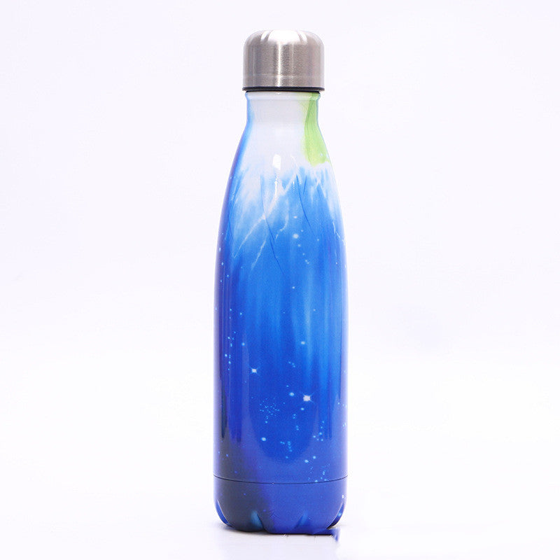Slim Stainless Steel Cola Bottle 500ml – 12-24h Insulation, 9 Colors
