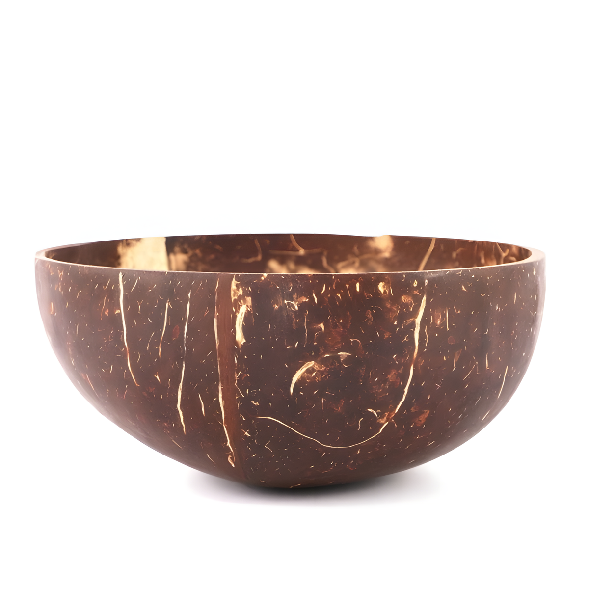 Natural Coconut Shell Bowl – Handcrafted with Optional Wooden Spoon | HealthyLivi