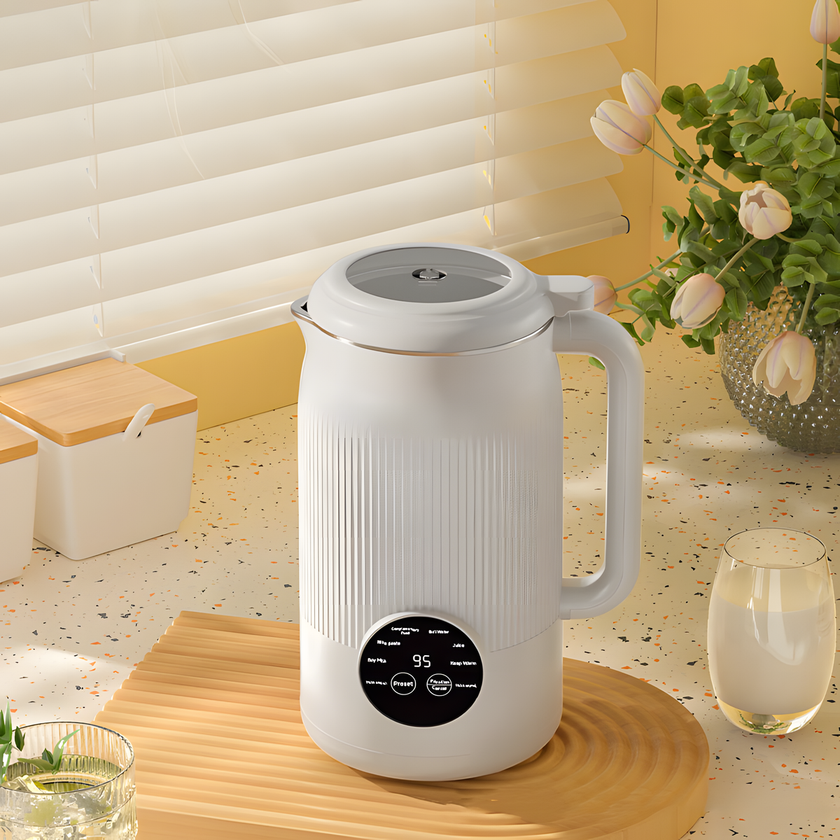 Automatic Soy Milk Maker – 1200ml, 800W, CE Certified | Multifunction Plant Milk Machine