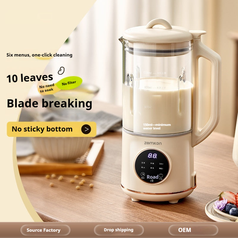 Glass Plant-Based Milk Machine 1.2L – Self-Cleaning, 600W, No Plastic Contact