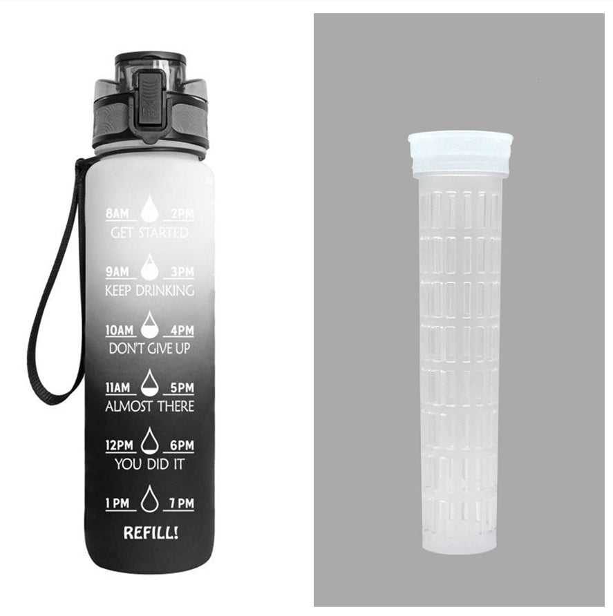 Motivational Water Bottle 1L – BPA-Free Tritan with Time Marker
