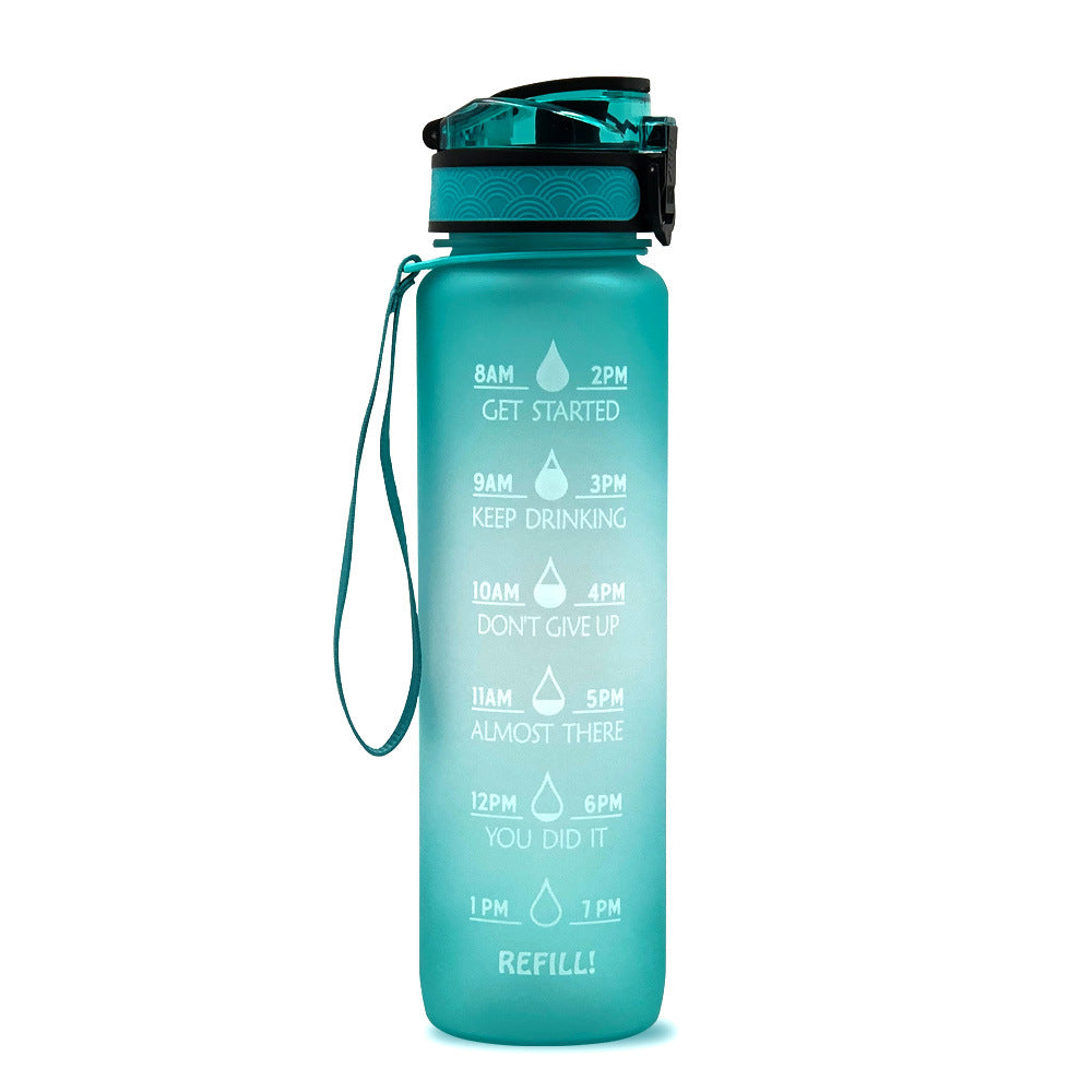 Motivational Water Bottle 1L – BPA-Free Tritan with Time Marker