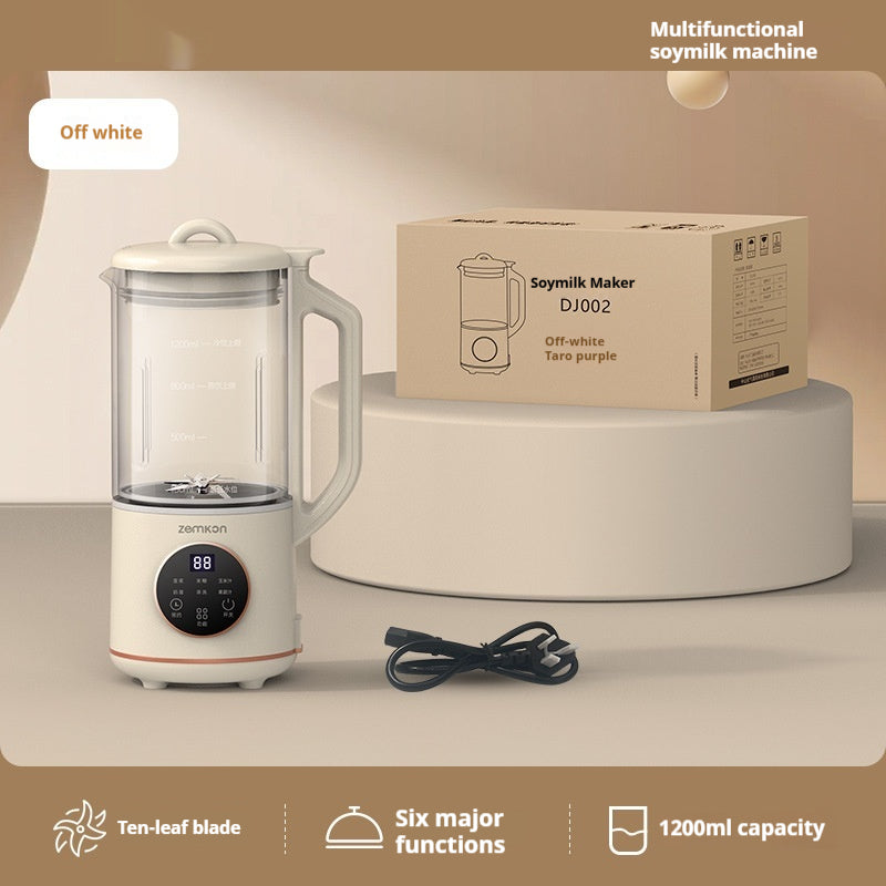 Glass Plant-Based Milk Machine 1.2L – Self-Cleaning, 600W, No Plastic Contact