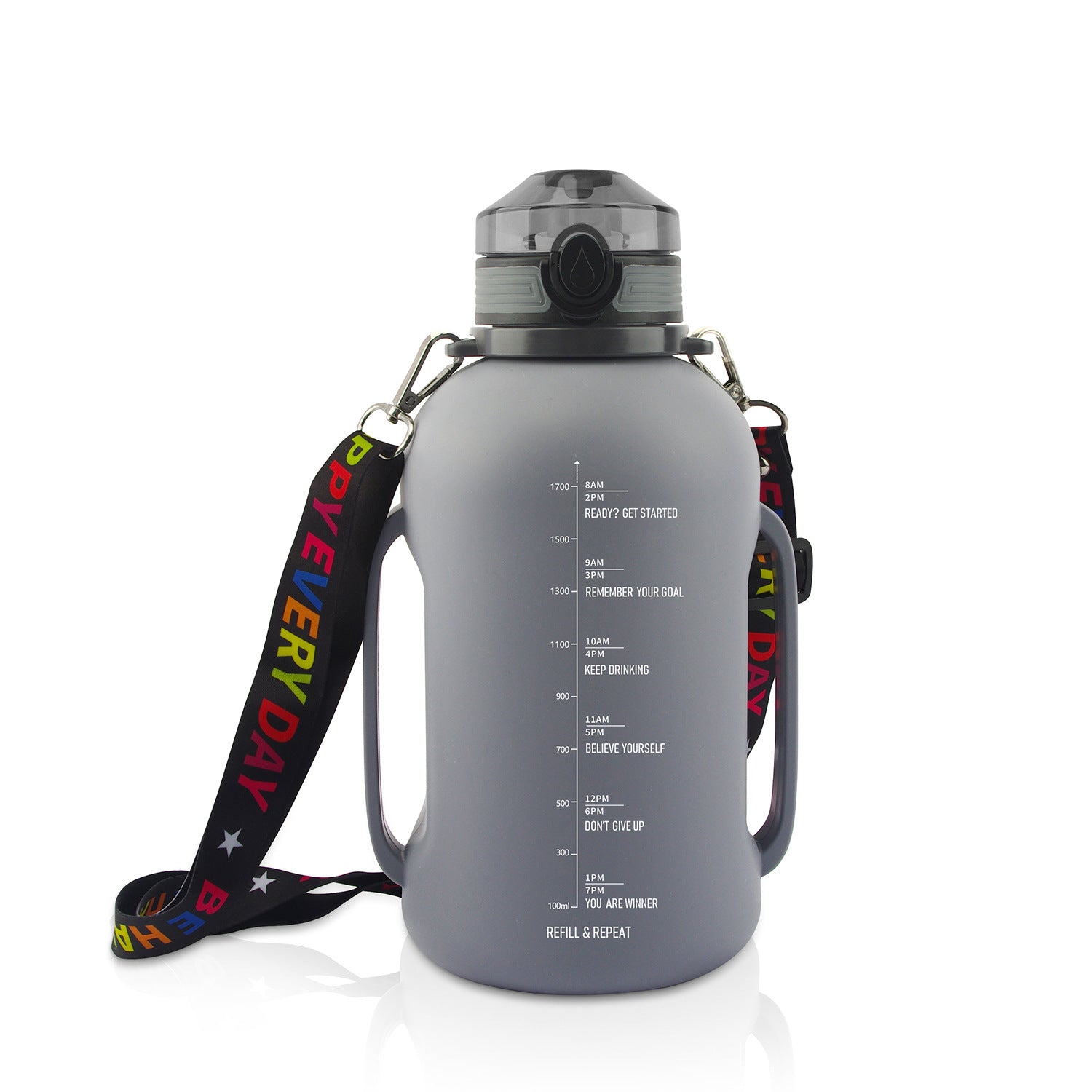 Collapsible Silicone Water Bottle – BPA-Free, Leak-Proof, 2L Foldable Sports Bottle
