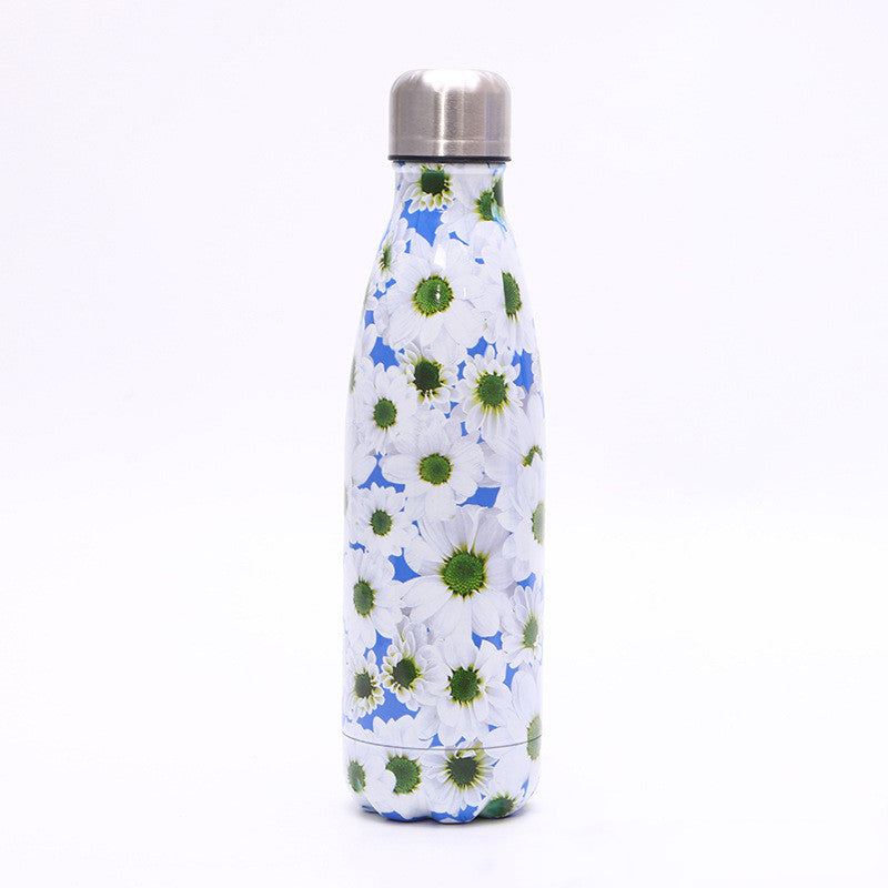 Slim Stainless Steel Cola Bottle 500ml – 12-24h Insulation, 9 Colors
