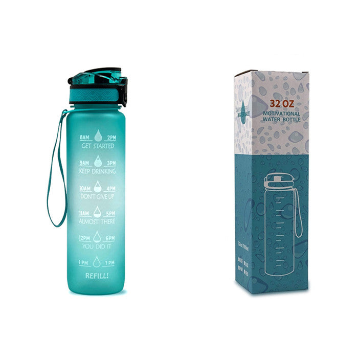 Motivational Water Bottle 1L – BPA-Free Tritan with Time Marker