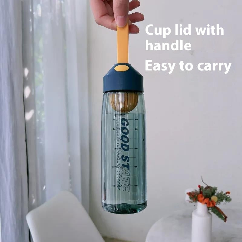 BPA-Free Sports Water Bottle with Filter Screen & Strap