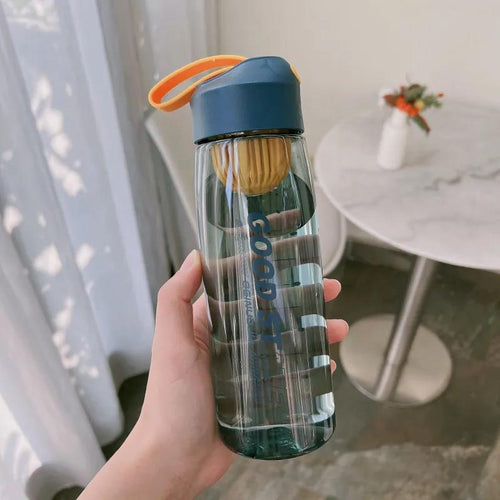 BPA-Free Sports Water Bottle with Filter Screen & Strap