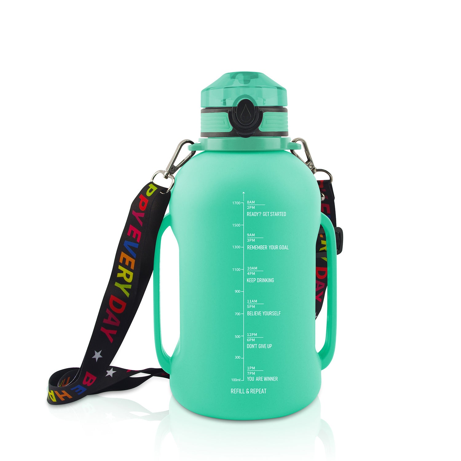 Collapsible Silicone Water Bottle – BPA-Free, Leak-Proof, 2L Foldable Sports Bottle