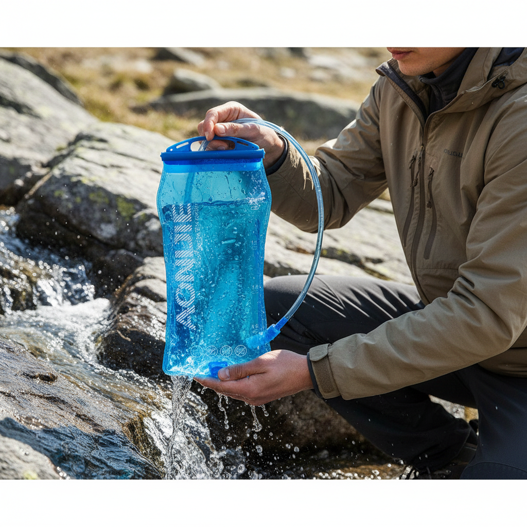 Sports Hydration Water Bladder Bag – TPU Foldable, BPA-Free (1L–3L)